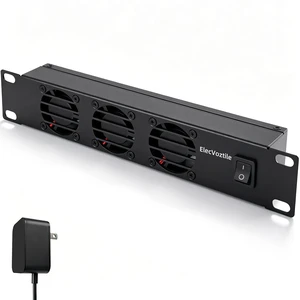 10 inch 1U Rack Mount Fan Panel with Switch, Metal Case 10 inch 1U Rack Mount Fan Panel with Switch, Metal Case