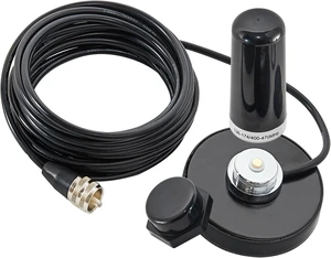 3.5 Inch NMO Dual Band VHF UHF Antenna with Magnetic Antenna Base PL-259 RG58 Coaxial Cable NMO Mount Cap for CB Ham Radio Marine Two Way Radio 3.5 Inch NMO Dual Band VHF UHF Antenna with Magnetic Antenna Base PL-259 RG58 Coaxial Cable NMO Mount Cap for CB Ham Radio Marine Two Way Radio