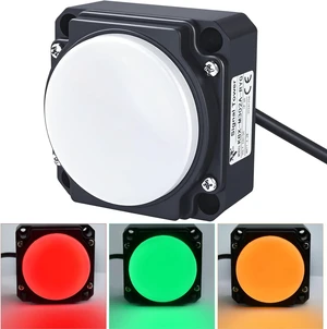 3-Color LED Warning Light, 30mm Hole, Red/Yellow/Green Stack Light, 85dB Buzzer, Industrial Indicator Beacon, Column Signal Tower 24V Square 80 * 80mm 3-Color LED Warning Light, 30mm Hole, Red/Yellow/Green Stack Light, 85dB Buzzer, Industrial Indicator Beacon, Column Signal Tower 24V Square 80 * 80mm