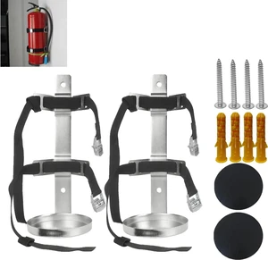 Fire Extinguisher Mount,Wall Hanging Bracket,Fire Extinguisher Holder for Home, Car, RV, Truck, Mini Fire Extinguishers (5LB Stainless Steel Color 2Pcs) Fire Extinguisher Mount,Wall Hanging Bracket,Fire Extinguisher Holder for Home, Car, RV, Truck, Mini Fire Extinguishers (5LB Stainless Steel Color 2Pcs)