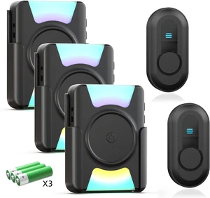 1000FT Wireless Hearing Impaired Doorbell, 2 Buttons, 3 Receivers 1000FT Wireless Hearing Impaired Doorbell, 2 Buttons, 3 Receivers