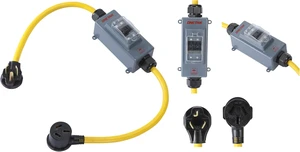 NEMA 10-30P to 10-50R 4 Feet Hydraulic Magnetic ON Off Switch Current Protector 120V/240V 30 Amp 3 Prong Male Plug to 3 Prong Female Outlet Receptacle Extension Cable Power Cord Adapter NEMA 10-30P to 10-50R 4 Feet Hydraulic Magnetic ON Off Switch Current Protector 120V/240V 30 Amp 3 Prong Male Plug to 3 Prong Female Outlet Receptacle Extension Cable Power Cord Adapter