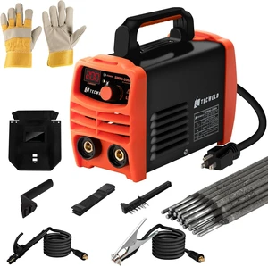 200A Stick Welder 110V, Mini Portable Inverter Welding Machine with Synergic Control, Digital Display, Hot Start, Arc Force, Anti-Stick - Includes Helmet,Gloves,20 Rods & Accessories 200A Stick Welder 110V, Mini Portable Inverter Welding Machine with Synergic Control, Digital Display, Hot Start, Arc Force, Anti-Stick - Includes Helmet,Gloves,20 Rods & Accessories