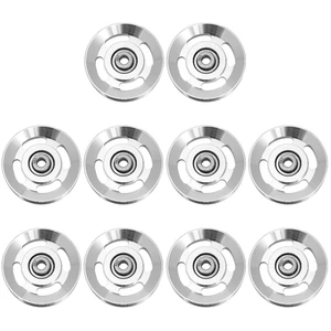 Exercise Pulley Replaceable: 10 Pcs Gym Pulley, Lifting Pulley Wheel Pully Pulley System Wheel Pulley Gym Wear Resistant Fitness Equipment Aluminum Alloy Cable Exercise Pulley Replaceable: 10 Pcs Gym Pulley, Lifting Pulley Wheel Pully Pulley System Wheel Pulley Gym Wear Resistant Fitness Equipment Aluminum Alloy Cable