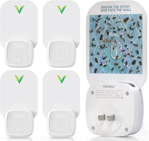 Fruit Fly Traps Indoor Plug-in UV, Gnat Trap, 4 Device + 6 Refills Fruit Fly Traps Indoor Plug-in UV, Gnat Trap, 4 Device + 6 Refills