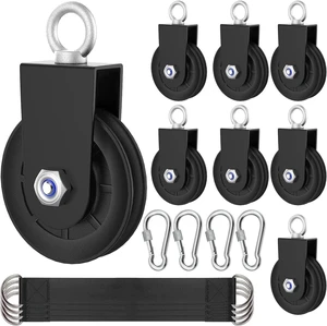 Silent Gym Cable Pulley Wheel for Home DIY Gym Pulley System, Upgraded Heavy-Duty Bracket, 3.54 in/90 mm Gym Pulley for Maximum 660LBS Load, Compatible with LAT Pulldown& Cable Exercises Silent Gym Cable Pulley Wheel for Home DIY Gym Pulley System, Upgraded Heavy-Duty Bracket, 3.54 in/90 mm Gym Pulley for Maximum 660LBS Load, Compatible with LAT Pulldown& Cable Exercises