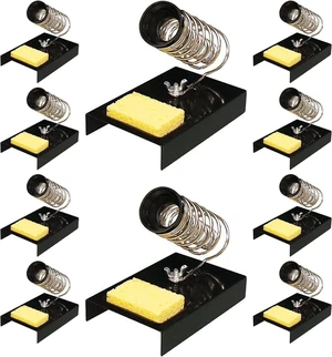 10 Pack Soldering Iron Holder/Soldering Iron Stand with Tip Cleaning Sponge 10 Pack Soldering Iron Holder/Soldering Iron Stand with Tip Cleaning Sponge
