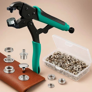 Heavy Duty Snap Fastener Kit 210PCS Marine Grade Stainless Steel Snap Tool Set for Canvas, Boat Covers, Awnings, Fabric, Tents Rustproof, Easy Installation, All-in-One Fastener Repair Kit-Khaki Heavy Duty Snap Fastener Kit 210PCS Marine Grade Stainless Steel Snap Tool Set for Canvas, Boat Covers, Awnings, Fabric, Tents Rustproof, Easy Installation, All-in-One Fastener Repair Kit-Khaki