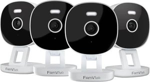2K Wired Security Camera, Indoor/Outdoor for Home, Pet, Baby, Nanny, IP65 Waterproof Color Night Vision, White Light & Siren, Recording, Motion Detection, Works with Alexa,Plug in, White-4P 2K Wired Security Camera, Indoor/Outdoor for Home, Pet, Baby, Nanny, IP65 Waterproof Color Night Vision, White Light & Siren, Recording, Motion Detection, Works with Alexa,Plug in, White-4P