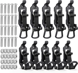 10 Pcs Shovel Mount for Roof Rack Metal Rubber Axe Holder, Grey 10 Pcs Shovel Mount for Roof Rack Metal Rubber Axe Holder, Grey