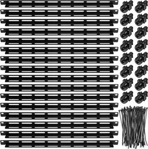 16 Sets 1u 19 Inch Server Rack Cable Management Tie Bar Kit Include 16 Pack 1u Bars, 100 Zip Tie, 32 Cage Nuts & 32 Screw Work with Open Frame Enclosure Network Cabinet Mount Wire Management 16 Sets 1u 19 Inch Server Rack Cable Management Tie Bar Kit Include 16 Pack 1u Bars, 100 Zip Tie, 32 Cage Nuts & 32 Screw Work with Open Frame Enclosure Network Cabinet Mount Wire Management