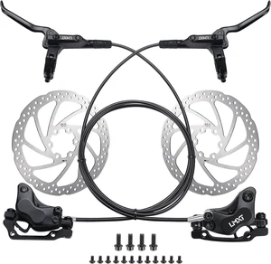 MTB Hydraulic Disc Brake Set, Four-Piston Bike Brake Upgrade Kit MTB Hydraulic Disc Brake Set, Four-Piston Bike Brake Upgrade Kit