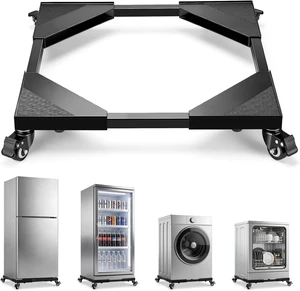 700Lbs Mini Fridge Stand with Wheels, 21"-29" Stepless Adjustable 700Lbs Mini Fridge Stand with Wheels, 21"-29" Stepless Adjustable