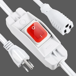 Outdoor Waterproof On/Off Switch Extension Cord (White,35 Ft) Outdoor Waterproof On/Off Switch Extension Cord (White,35 Ft)