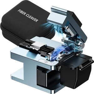 Optical Fiber Cleaver,High Precision FTTH Fiber Optic Cutter - 16-Port Tungsten Steel Blade, 80,000 Cuts, 3-in-1 Fixture for 0.25/0.9/2.5-3.0mm Fibers,Auto-Return Fiber Cutter for FTTH Splicing Optical Fiber Cleaver,High Precision FTTH Fiber Optic Cutter - 16-Port Tungsten Steel Blade, 80,000 Cuts, 3-in-1 Fixture for 0.25/0.9/2.5-3.0mm Fibers,Auto-Return Fiber Cutter for FTTH Splicing