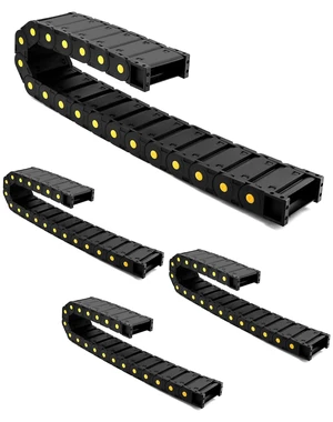 Plastic Enclosed Cable Drag Chain 25×77mm, 4 Pack 1M Long Flexible Wire Carrier for CNC, 3D Printer & Automation Machines Plastic Enclosed Cable Drag Chain 25×77mm, 4 Pack 1M Long Flexible Wire Carrier for CNC, 3D Printer & Automation Machines