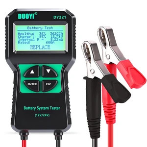 DY221 Car Battery Tester, 12V 24V Digital Automotive Alternator Meter Diagnostic Tool,100-2000 CCA Load Capacity, Charging & Cranking Analyzer for Cars, Trucks, Motorcycles, Vans, RVs, Boats... DY221 Car Battery Tester, 12V 24V Digital Automotive Alternator Meter Diagnostic Tool,100-2000 CCA Load Capacity, Charging & Cranking Analyzer for Cars, Trucks, Motorcycles, Vans, RVs, Boats...