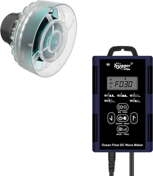 Mini Wave Maker for Saltwater & Freshwater Aquarium, Ultra-Quiet Transparent Wavemaker with Controller, Adjustable Flow Magnetic DC 12V 850GPH , Pump for 20-80 Gallon Tank Mini Wave Maker for Saltwater & Freshwater Aquarium, Ultra-Quiet Transparent Wavemaker with Controller, Adjustable Flow Magnetic DC 12V 850GPH , Pump for 20-80 Gallon Tank