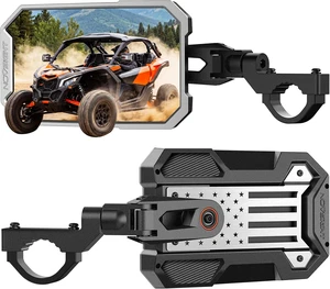 UTV Side Mirrors-Wider View UTV Mirrors Fits 1.5"-2.0" Roll Cage UTV Side Mirrors-Wider View UTV Mirrors Fits 1.5"-2.0" Roll Cage