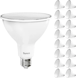 Sunco 16 Pack PAR38 LED Flood Light Bulb, 13W=100W, Dimmable Waterproof Sunco 16 Pack PAR38 LED Flood Light Bulb, 13W=100W, Dimmable Waterproof