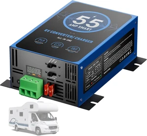 RV Power Converter 55Amp, RV Converter 120V AC to 12V DC RV Power Converter 55Amp, RV Converter 120V AC to 12V DC