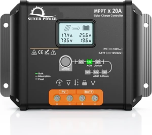 20 Amp 12V 24V MPPT Solar Charge Controller 20 Amp 12V 24V MPPT Solar Charge Controller