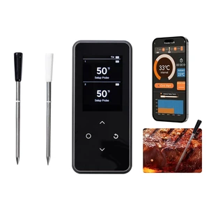 Wireless Bluetooth Meat Thermometer with 2 Probes for Grill, BBQ & Oven Wireless Bluetooth Meat Thermometer with 2 Probes for Grill, BBQ & Oven