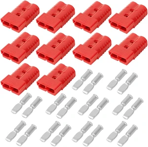 350A Battery Connector AWG 2/0 Quick Connect Battery Modular Power Connectors Quick Disconnect (Red, 10 PCS) 350A Battery Connector AWG 2/0 Quick Connect Battery Modular Power Connectors Quick Disconnect (Red, 10 PCS)