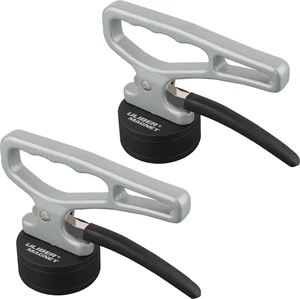 Heavy Duty Strong Magnetic Pickup Tool,2 Pack Magnetic Lifting with Quick Release,Portable Material Collector with Ergonomic Handle for Iron Plate,Tool Steel,Laser Cutting Heavy Duty Strong Magnetic Pickup Tool,2 Pack Magnetic Lifting with Quick Release,Portable Material Collector with Ergonomic Handle for Iron Plate,Tool Steel,Laser Cutting