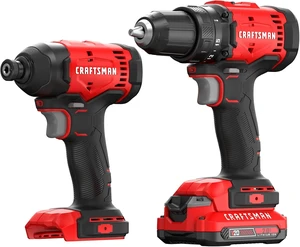 V20 Cordless Drill Set and Impact Driver, Includes 2Ah Battery and Charger, Power Tool Set with 1700 RPM 1/2 In. Power Drill, 1800 Torque 1/4 In. Impact Screwdriver, LED (CMCK201D1) V20 Cordless Drill Set and Impact Driver, Includes 2Ah Battery and Charger, Power Tool Set with 1700 RPM 1/2 In. Power Drill, 1800 Torque 1/4 In. Impact Screwdriver, LED (CMCK201D1)