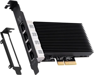 4-Port 2.5Gbps PCIe Ethernet Card with I226, NAS/Gaming/Workstation 4-Port 2.5Gbps PCIe Ethernet Card with I226, NAS/Gaming/Workstation