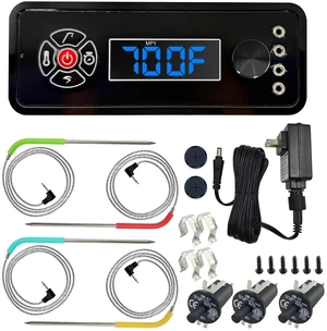 Replacement Non-WiFi Controller Combo Set for Masterbuilt Gravity Series 560/800/1050 Digital Charcoal Grill + Smoker Full Kit Includes Control Panel, 4 Meat Probes, 3 Door Switches & Power Adapter Replacement Non-WiFi Controller Combo Set for Masterbuilt Gravity Series 560/800/1050 Digital Charcoal Grill + Smoker Full Kit Includes Control Panel, 4 Meat Probes, 3 Door Switches & Power Adapter