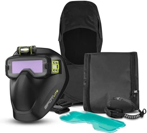 SPOTLITE True Color Auto Darkening Welding Goggles Kit, Full Facepiece Protection Mask for Tig, Mig, Stick Plasma Cut, Neck & Shoulder Fireproof Cover Included (Spotlite) SPOTLITE True Color Auto Darkening Welding Goggles Kit, Full Facepiece Protection Mask for Tig, Mig, Stick Plasma Cut, Neck & Shoulder Fireproof Cover Included (Spotlite)