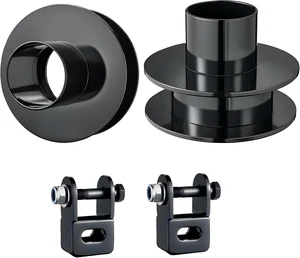 2" Front Leveling Lift Kit for 2005-2023 Ford F250/F350 Super Duty 4WD Front Strut Spacers with Shock Mount Extenders, Black 2" Front Leveling Lift Kit for 2005-2023 Ford F250/F350 Super Duty 4WD Front Strut Spacers with Shock Mount Extenders, Black
