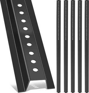 6 Pack 4ft Black U Channel Sign Post Heavy Duty Steel with Enamel Coating, Pre-drilled Holes for Easy Mounting, for Parking Lots, Farms & Industrial Warning Signs, Fence Post 6 Pack 4ft Black U Channel Sign Post Heavy Duty Steel with Enamel Coating, Pre-drilled Holes for Easy Mounting, for Parking Lots, Farms & Industrial Warning Signs, Fence Post