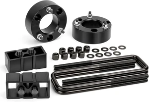 KSP F150 Leveling Lift Kit 3" Front + 2" Rear Full Suspension Kit with Aluminum Lift Spacers, Lift Blocks & Steel Extended U Bolts for Ford F150 2004-2020 2WD/4WD KSP F150 Leveling Lift Kit 3" Front + 2" Rear Full Suspension Kit with Aluminum Lift Spacers, Lift Blocks & Steel Extended U Bolts for Ford F150 2004-2020 2WD/4WD