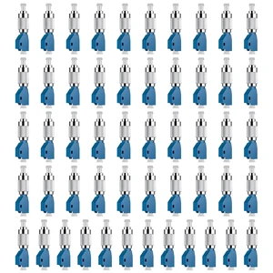 52 Pcs Visual Fault Locator Fiber Adapter, Fiber Optic Connector, Single Mode 9/125um FC Male to LC Female Hybrid Optical Fiber Convertor Adapter Compatible with Optical Power Meter Cable 52 Pcs Visual Fault Locator Fiber Adapter, Fiber Optic Connector, Single Mode 9/125um FC Male to LC Female Hybrid Optical Fiber Convertor Adapter Compatible with Optical Power Meter Cable
