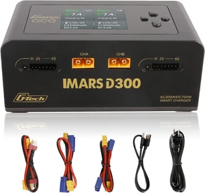 Lipo Battery Charger IMARS D300 G-Tech Series Smart Dual Lipo Charger 16A AC 300W DC 700W Lipo ChargerBlack Lipo Battery Charger IMARS D300 G-Tech Series Smart Dual Lipo Charger 16A AC 300W DC 700W Lipo ChargerBlack