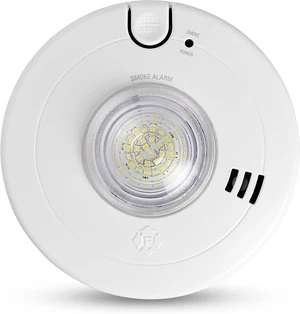 Hardwire Smoke Alarm with 10-Year Battery Backup & LED Light Hardwire Smoke Alarm with 10-Year Battery Backup & LED Light