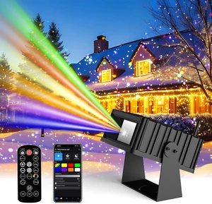 Outdoor Star Laser Projector, App & Remote Control 7 Colors Motion Smart Firefly Lights Christmas Snowflake Projector, 8 Lighting Effects Fairy Light Projector for Holiday Decor Garden Light Outdoor Star Laser Projector, App & Remote Control 7 Colors Motion Smart Firefly Lights Christmas Snowflake Projector, 8 Lighting Effects Fairy Light Projector for Holiday Decor Garden Light
