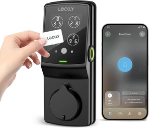 Secure Plus RFID Smart Deadbolt Lock Keyless Entry with Fingerprint Secure Plus RFID Smart Deadbolt Lock Keyless Entry with Fingerprint