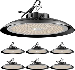 Upgrade 300W High Bay LED Shop Light 45000lm (Eqv.1200W MH/HPS) UFO High Bay Lighting, ETL UFO Lights AC100-277V High Bay LED Light Warehouse,Workshop, Garage & Barn,Plug & Play-6Pack Upgrade 300W High Bay LED Shop Light 45000lm (Eqv.1200W MH/HPS) UFO High Bay Lighting, ETL UFO Lights AC100-277V High Bay LED Light Warehouse,Workshop, Garage & Barn,Plug & Play-6Pack