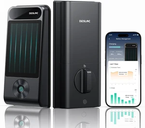 V150 Plus Solar Smart Lock, WiFi Deadbolt with 3D Face Recognition V150 Plus Solar Smart Lock, WiFi Deadbolt with 3D Face Recognition