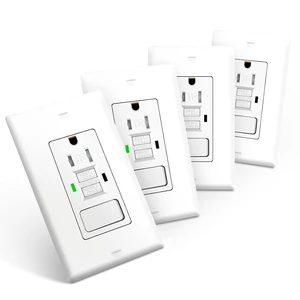 4-Pack 15A GFCI Outlet Light Switch Combo, Self-Test, ETL Listed 4-Pack 15A GFCI Outlet Light Switch Combo, Self-Test, ETL Listed