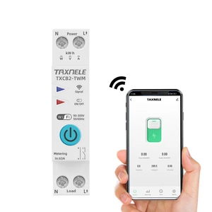 Tuya WiFi Smart Circuit Breaker Energy Meter, 1P 230V 63A, DIN Rail with APP Remote Control Tuya WiFi Smart Circuit Breaker Energy Meter, 1P 230V 63A, DIN Rail with APP Remote Control