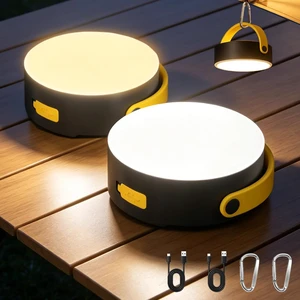 2-Pack Solar Camping Lantern with Type-C, IPX4 Waterproof, 300 Lumen, 4 Modes for Hiking & Emergency 2-Pack Solar Camping Lantern with Type-C, IPX4 Waterproof, 300 Lumen, 4 Modes for Hiking & Emergency