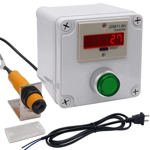 Infrared Wireless Visitor Counter, 6-Digit LED, 2m Distance NPN Photoelectric Sensor Infrared Wireless Visitor Counter, 6-Digit LED, 2m Distance NPN Photoelectric Sensor