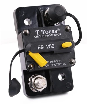 250A Marine Battery Switch Circuit Breaker, 3/8"-16 Stud, UL 250A Marine Battery Switch Circuit Breaker, 3/8"-16 Stud, UL