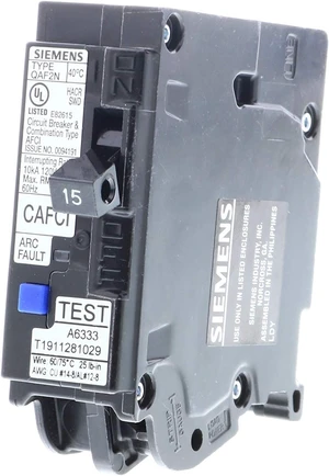 15 Amp 1-Pole AFCI Plug-On Neutral Circuit Breaker 15 Amp 1-Pole AFCI Plug-On Neutral Circuit Breaker