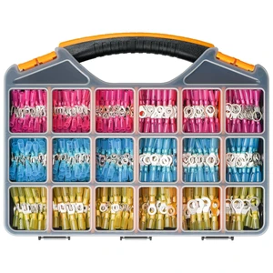 600-Piece Marine Heat Shrink Wire Connector Kit, Tinned Copper, AWG 22-10 600-Piece Marine Heat Shrink Wire Connector Kit, Tinned Copper, AWG 22-10
